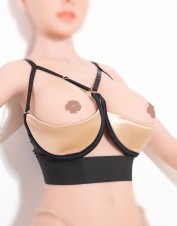 FAF Lingerie. Shelf Bra Open Cup Bra Adjustable Gold/Black. FAF-909(32), Color: AS SHOWN