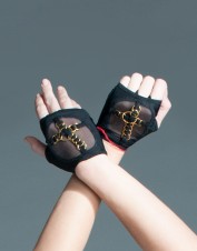 FAF Lingerie. Metal Detail Lingerie Gloves. FAF-D256, Color: AS SHOWN